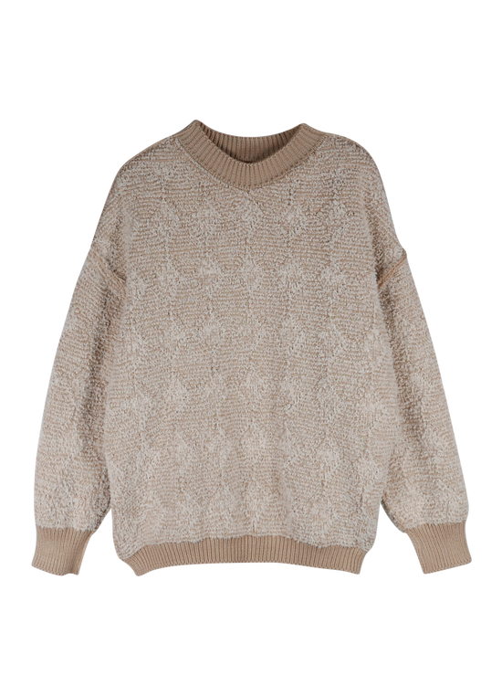 Knitted Top Nr. 26 - Beige Diamond