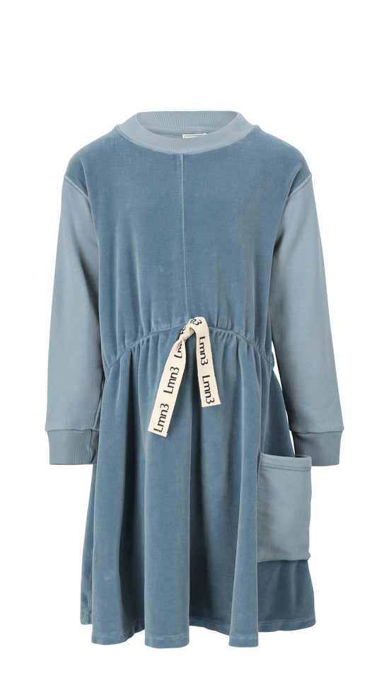 long sleeve lmn3 girls dress 21 in light blue color