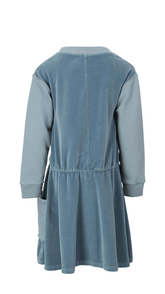long sleeve lmn3 girls dress 21 in light blue 
