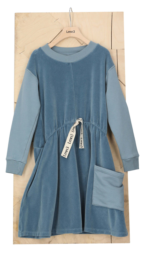 long sleeve lmn3 girls dress 21 in light blue 