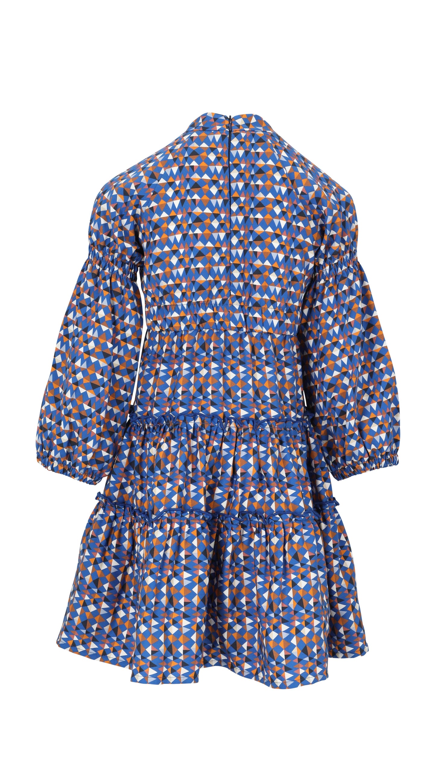 long sleeve lmn3 girls dress 28 in blue color print