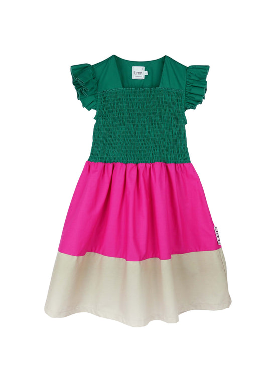 Load image into Gallery viewer, Dress Nr. 26 - Green-Beige
