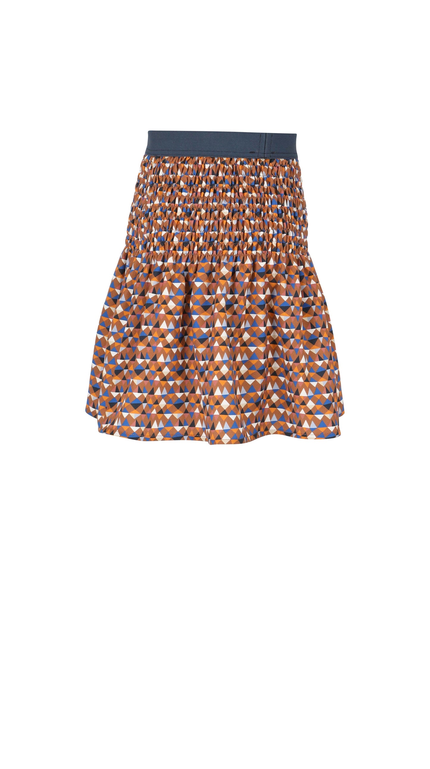 Skirt  No. 14 - Geometric Art/Mocha