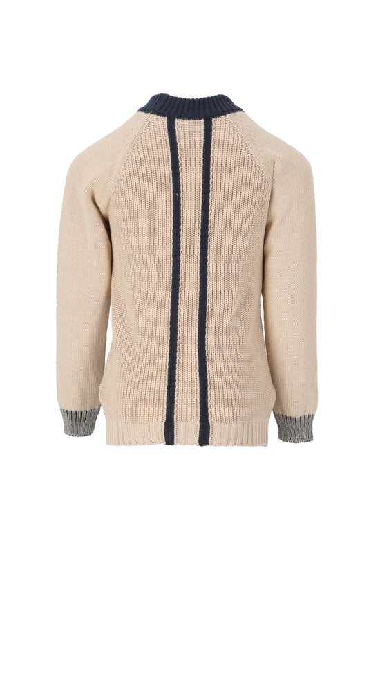 lmn3 kids beige and navy  jumper 14 