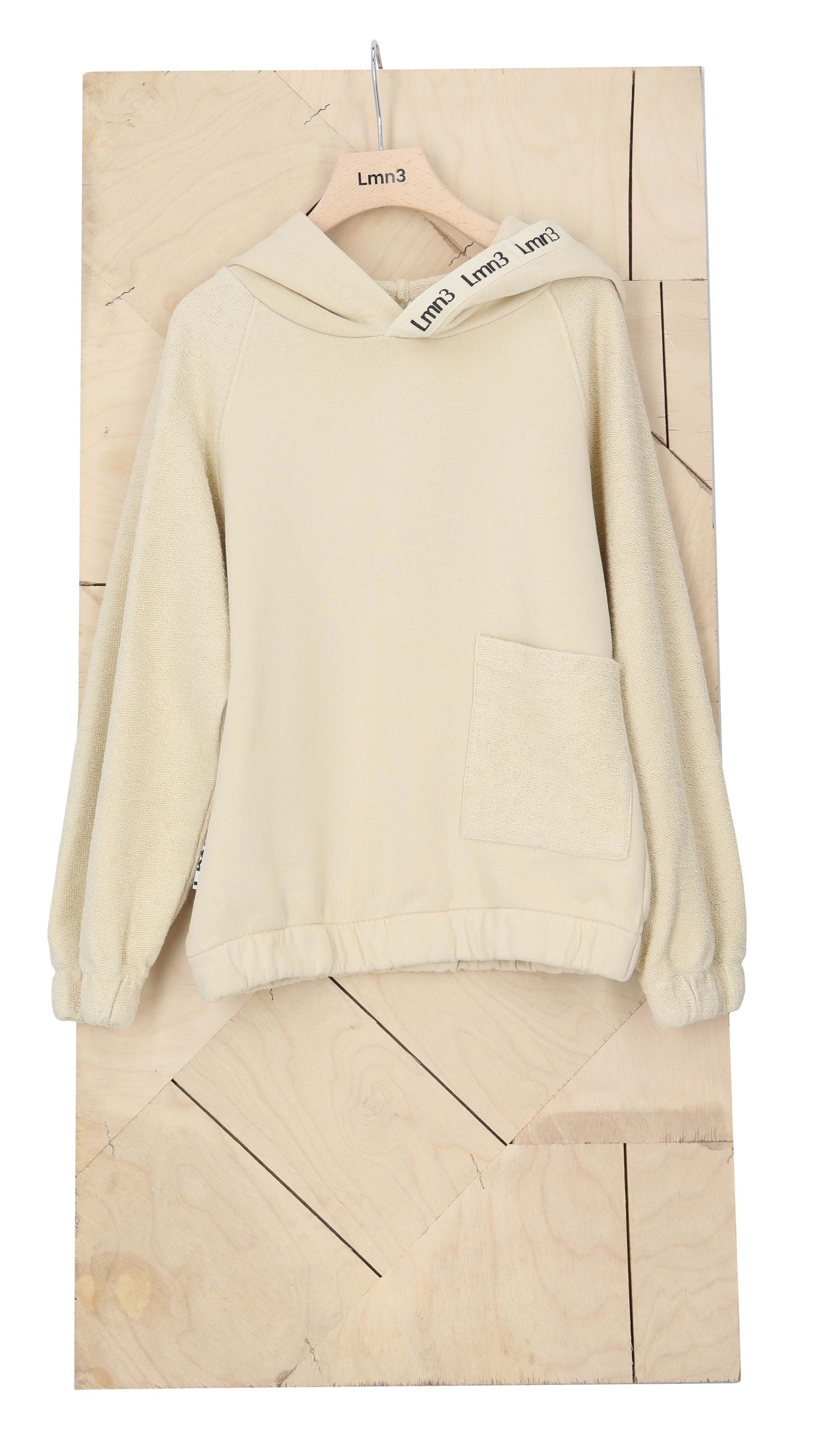  lmn3 kids hoodie in beige color