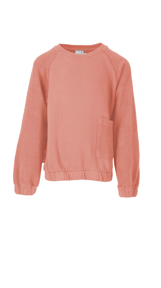 longsleeve  lmn3 kids sweatshirt in brick color